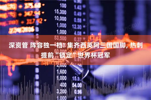 深资管 阵容独一档! 集齐西英阿三国国脚, 热刺提前“锁定”世界杯冠军