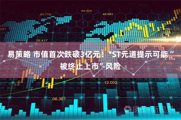 易策略 市值首次跌破3亿元！*ST元道提示可能“被终止上市”风险