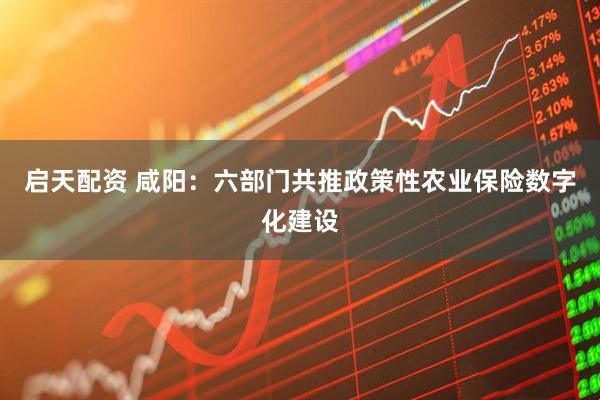 启天配资 咸阳：六部门共推政策性农业保险数字化建设