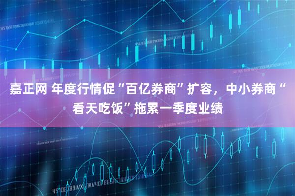 嘉正网 年度行情促“百亿券商”扩容，中小券商“看天吃饭”拖累一季度业绩